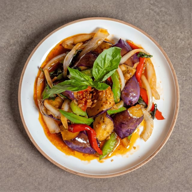 Eggplant Basil.